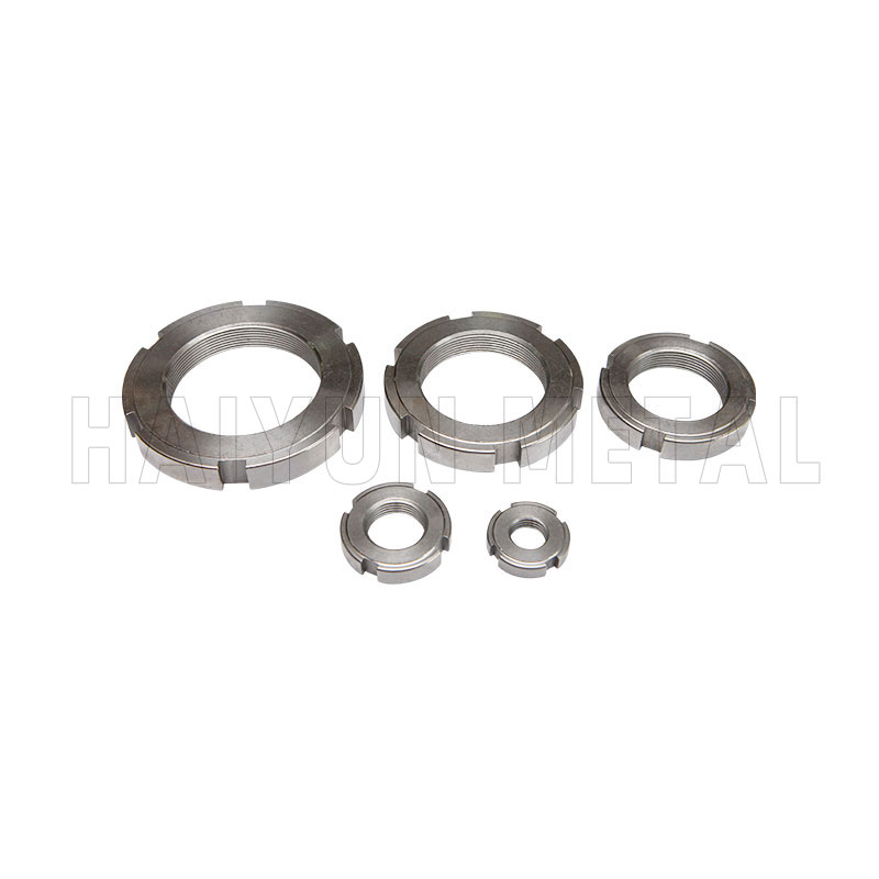 Chamfered Lock Slotted Round Nuts